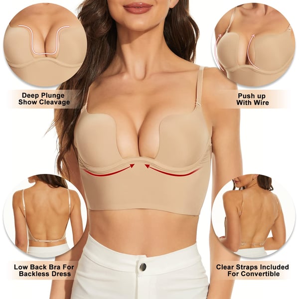 🔥 2025 New Arrival Backless Strapless Adhesive Invisible Bra