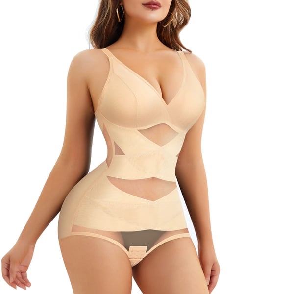V Neck Bra Bodysuit Shapewear