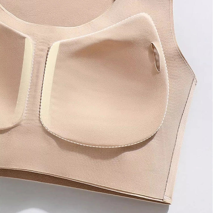Seamless, posture-enhancing push-up bra for women