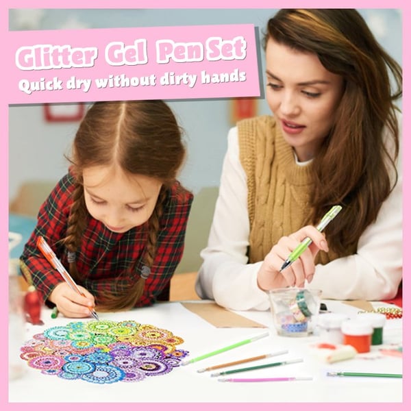 Glitter Gel Pen Set (8 colors)