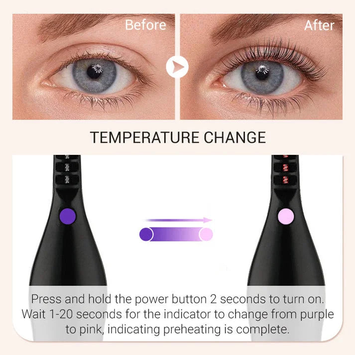 Electric Eyelash Curler for Instant Glam ✨ Blink & Dazzle! 👁️