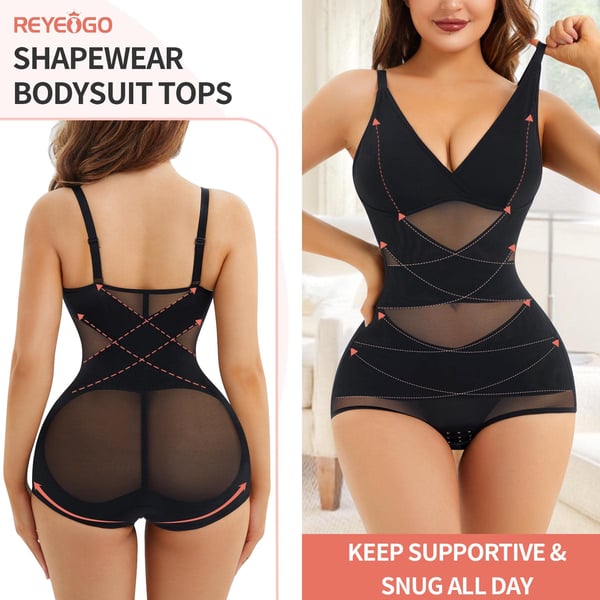 V Neck Bra Bodysuit Shapewear