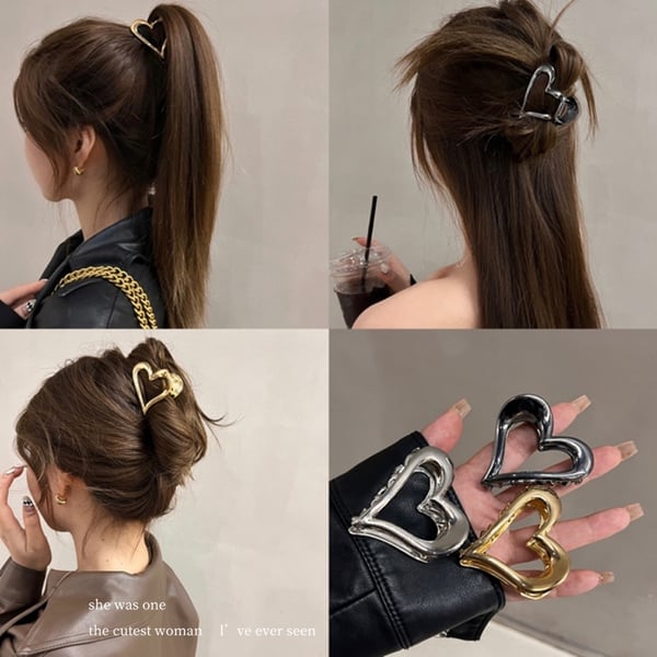 🔥Buy 1 Get 1 Free🔥Minimalist Heart Hair Claw Clips