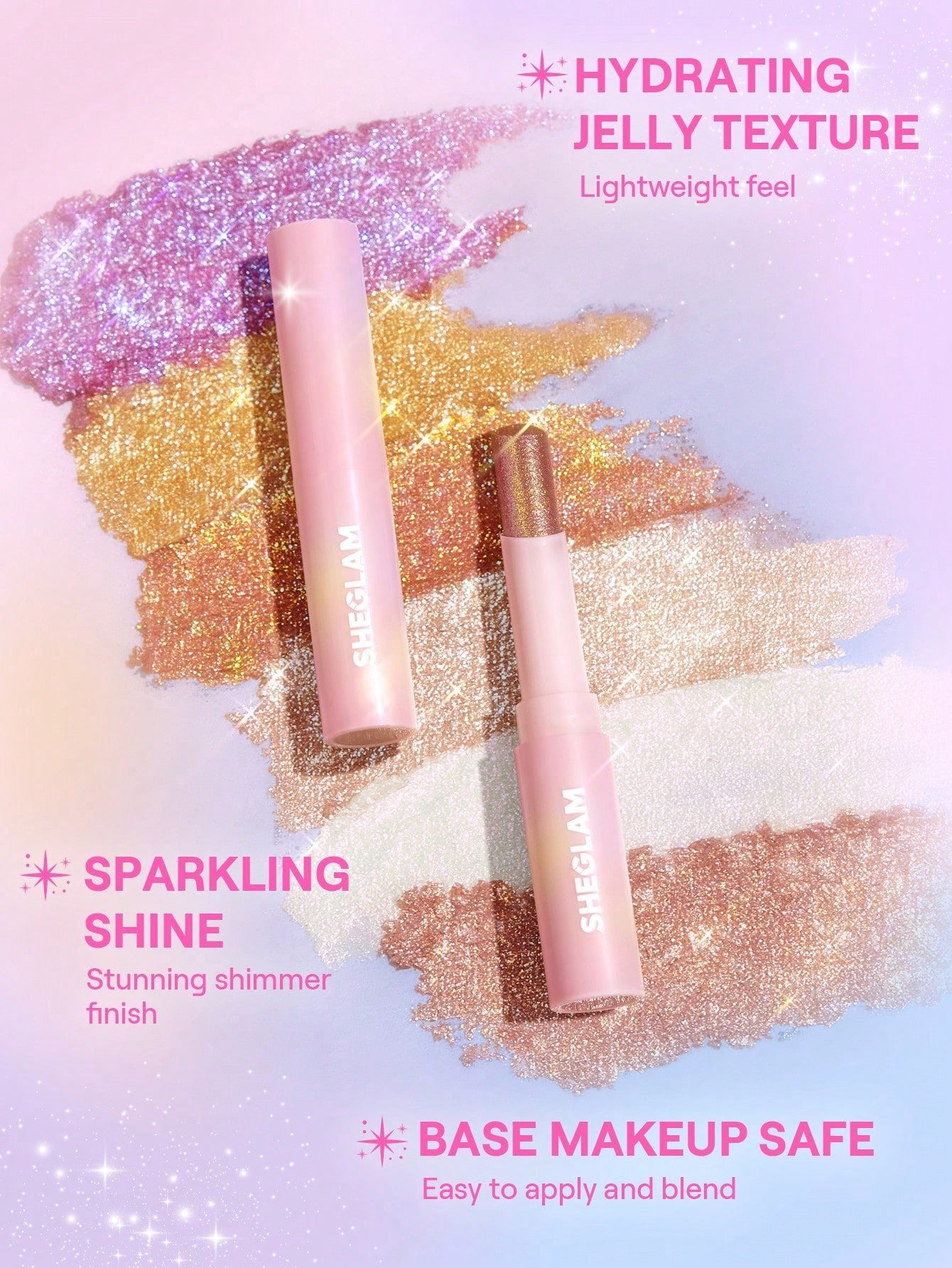 Crystal Jelly Glaze Stick-Rosy Gem
