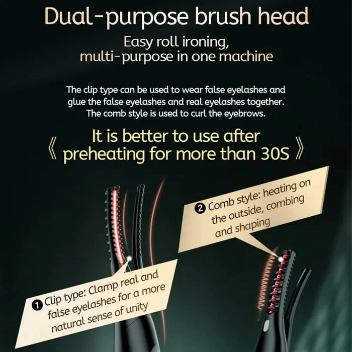 Electric Eyelash Curler for Instant Glam ✨ Blink & Dazzle! 👁️