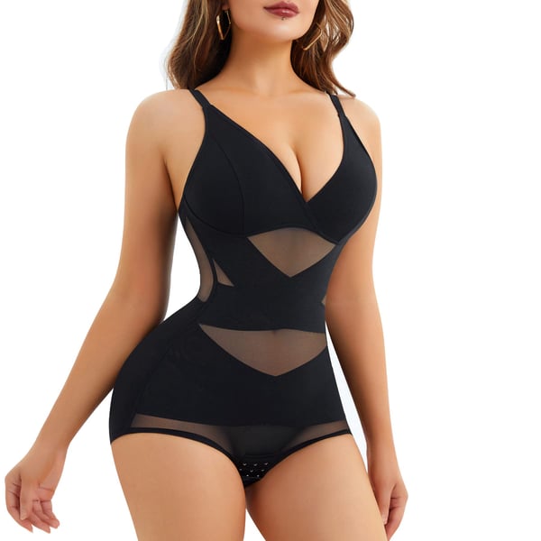 V Neck Bra Bodysuit Shapewear