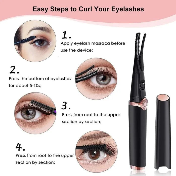 Electric Eyelash Curler for Instant Glam ✨ Blink & Dazzle! 👁️