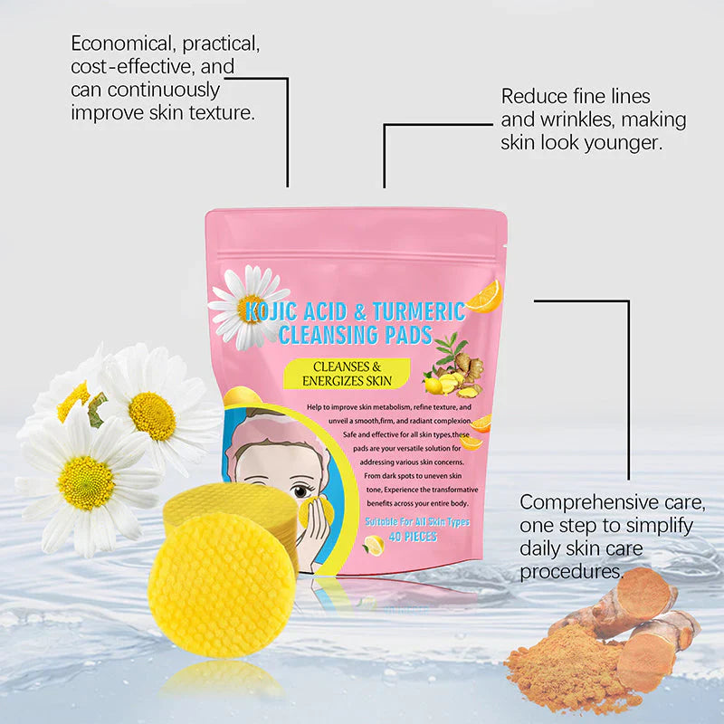 Turmeric and Kojic Acid Pads for Face