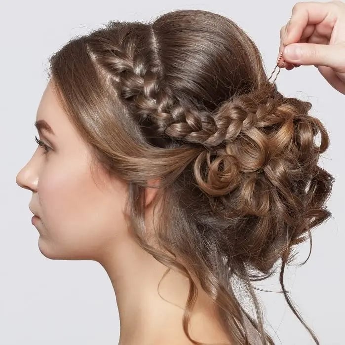 🔥Short Messy Curly Dish Hair Bun Extension