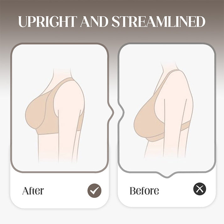 Seamless, posture-enhancing push-up bra for women