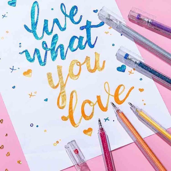 Glitter Gel Pen Set (8 colors)