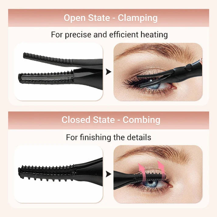 Electric Eyelash Curler for Instant Glam ✨ Blink & Dazzle! 👁️