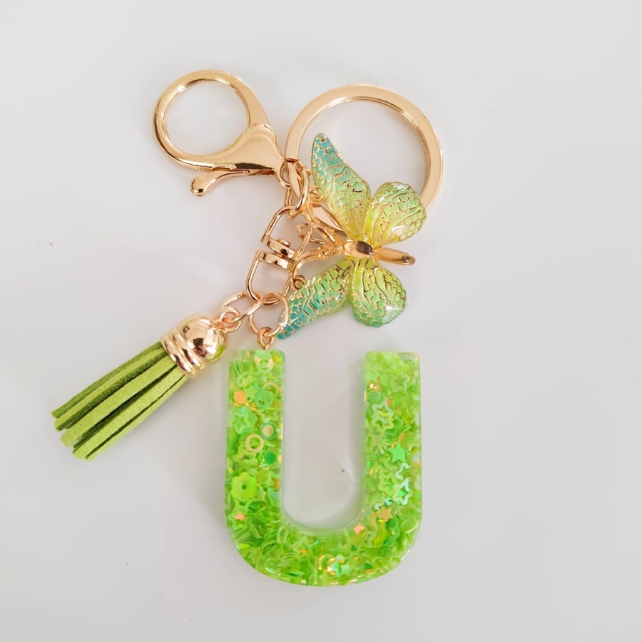 🌼Initial Letter Keychains🦋