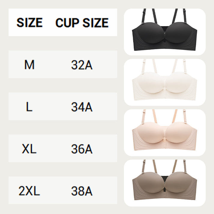 š„ Invisible Strap Front Buckle Push Up Bra