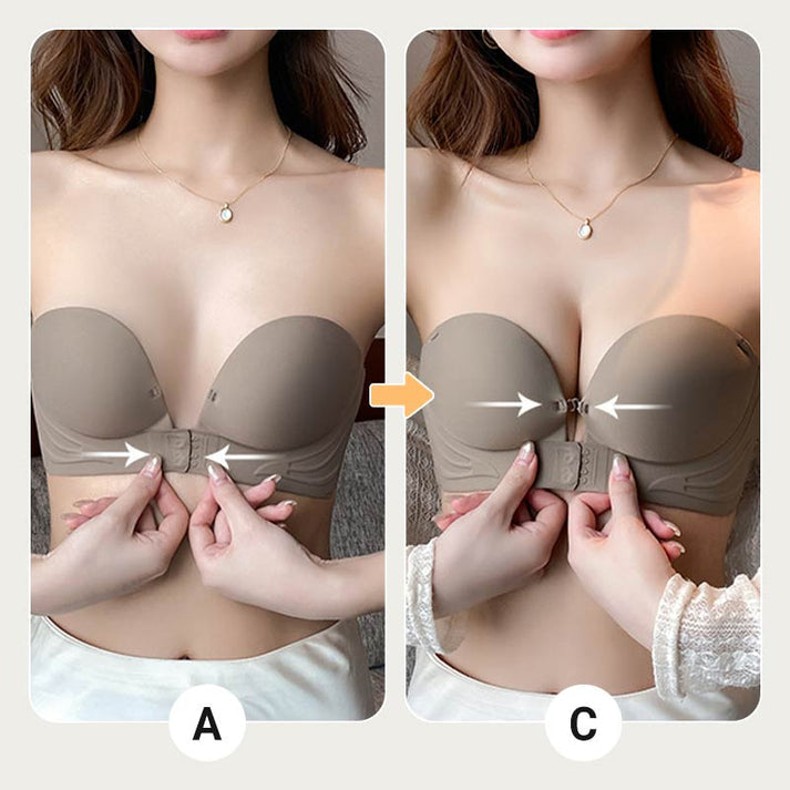 š„ Invisible Strap Front Buckle Push Up Bra