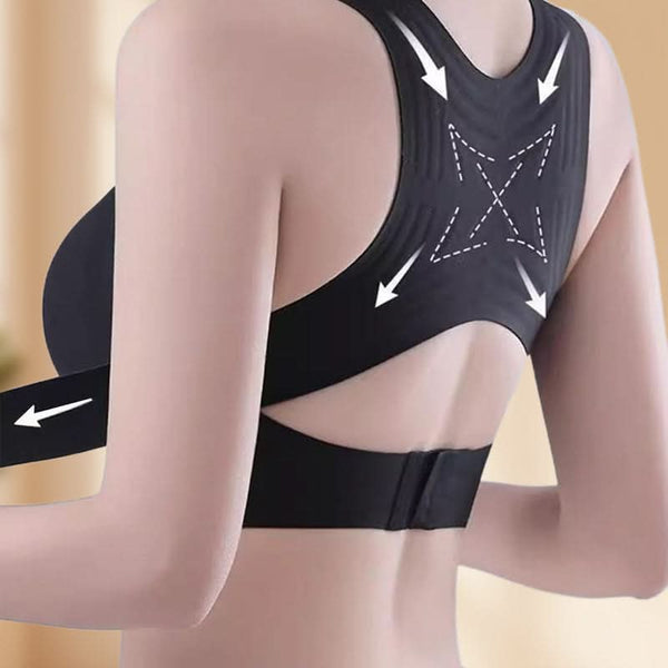 Seamless, posture-enhancing push-up bra for women