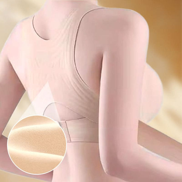 Seamless, posture-enhancing push-up bra for women