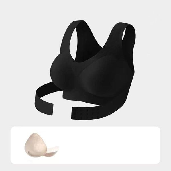 Seamless, posture-enhancing push-up bra for women