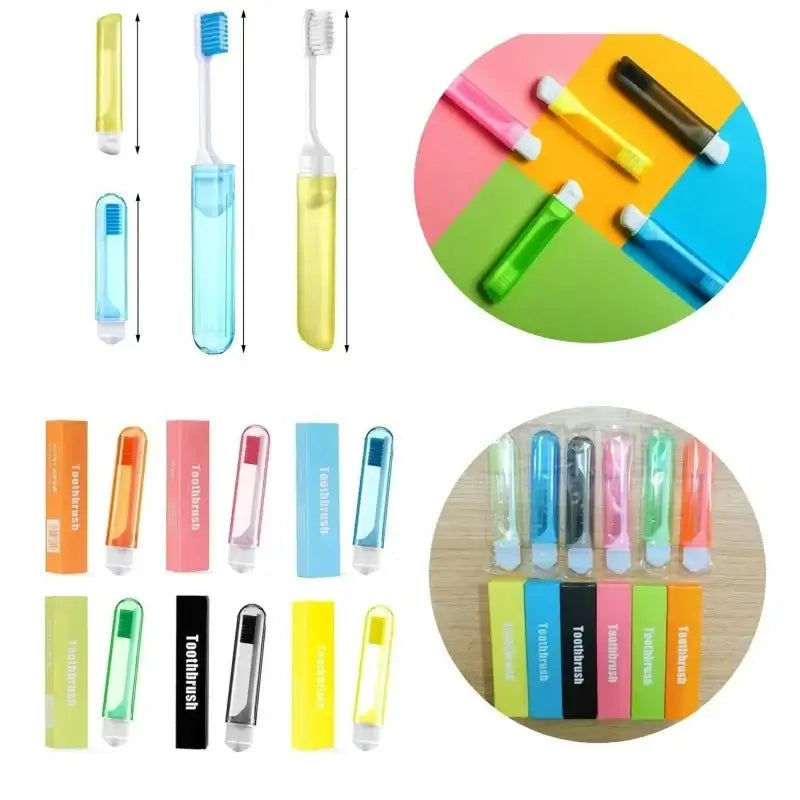 Folding Travel Toothbrush | Compact Soft Toothbrush for On-the-Go Smiles 😁✨