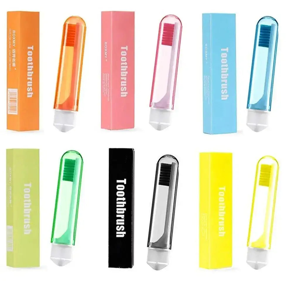 Folding Travel Toothbrush | Compact Soft Toothbrush for On-the-Go Smiles 😁✨