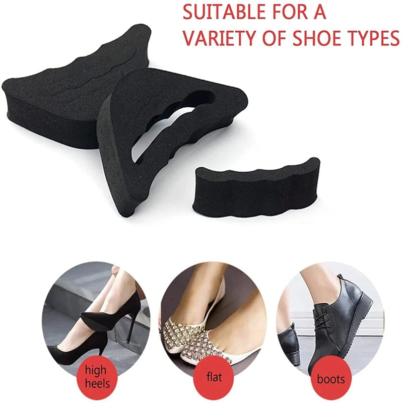 👟Soft Toe Cushion Insoles | Reusable Shoe Size Reducer & Toe Filler Inserts for Loose Shoes✨