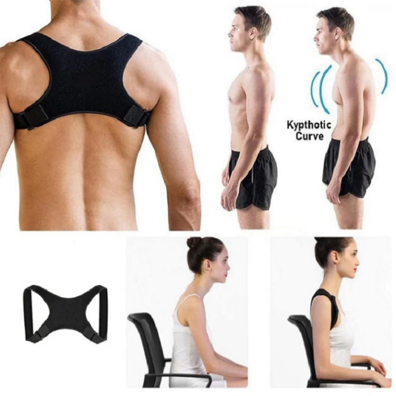 Adjustable Posture Corrector Belt for Men & Women | Back & Shoulder Support Brace