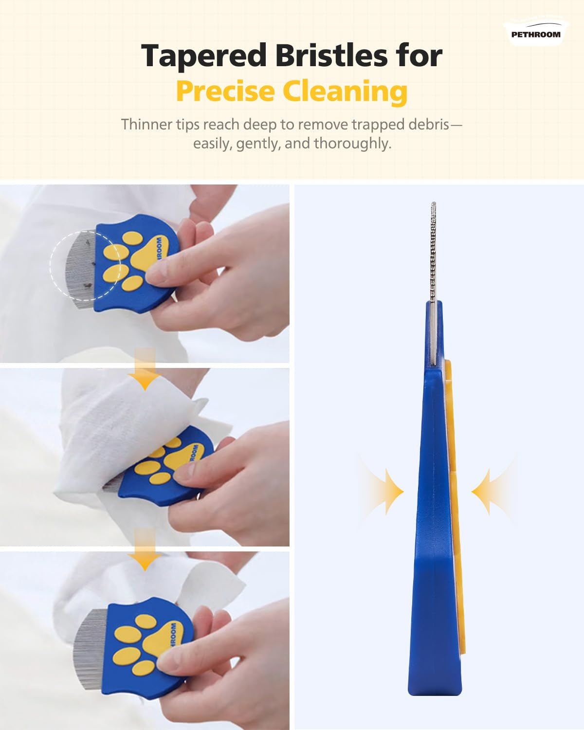 🐾Pet Eye Cleaning Brush | Gentle Tear Stain Remover for Dogs & Cats✨