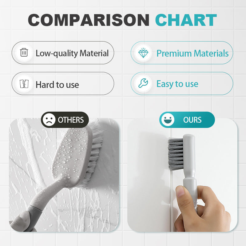 🧼2-In-1 Cleaning Brush With Scraper | Multi-Functional Gap & Corner Cleaning Tool✨