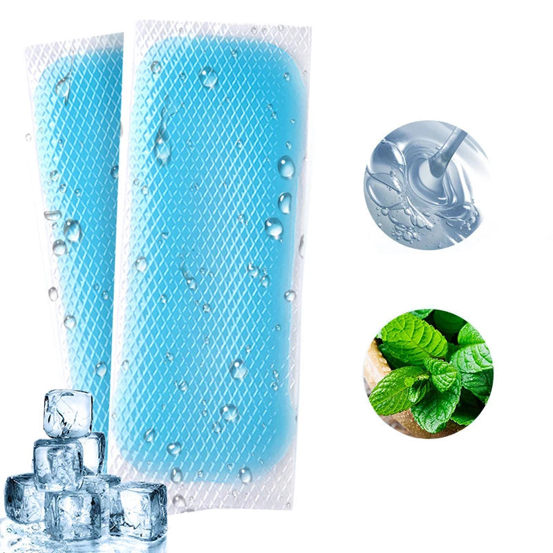 🧊 Summer Cooling Fever Relief Patches – 5 Bags Set (2 Patches Each) | Instant Cooling Stickers for Kids & Adults ❄️