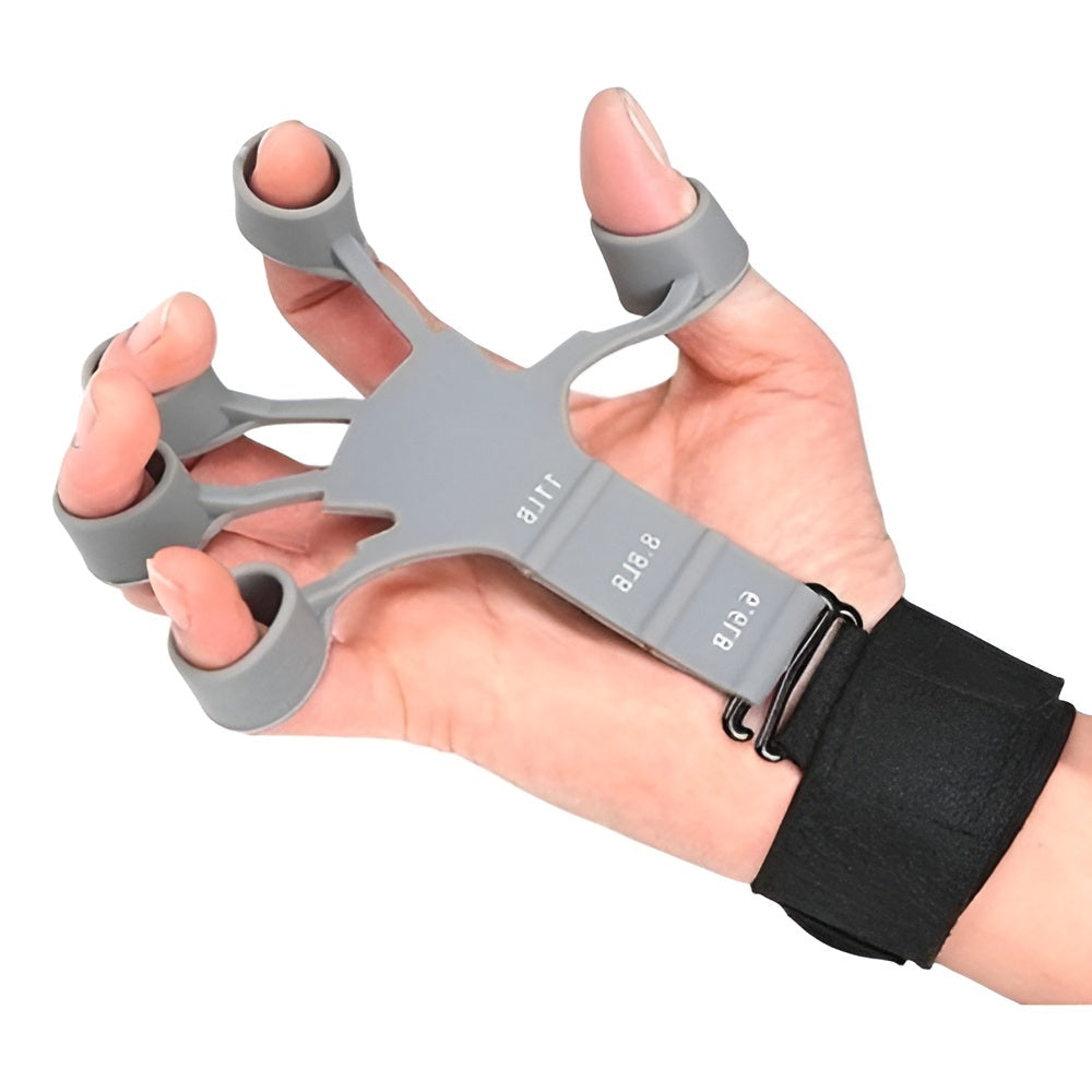 💪Silicone Hand Grip Strengthener | Finger Trainer & Forearm Exerciser for Fitness & Stress Relief✨
