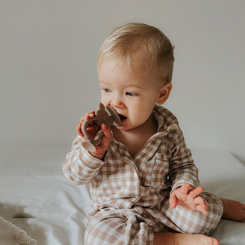 2-in-1 Koala Baby Teether & Training Toothbrush 🍼 | BPA-Free Silicone Teething Toy for Infants