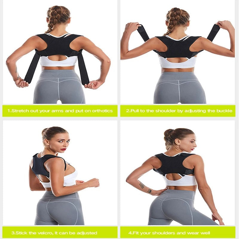 Adjustable Posture Corrector Belt for Men & Women | Back & Shoulder Support Brace