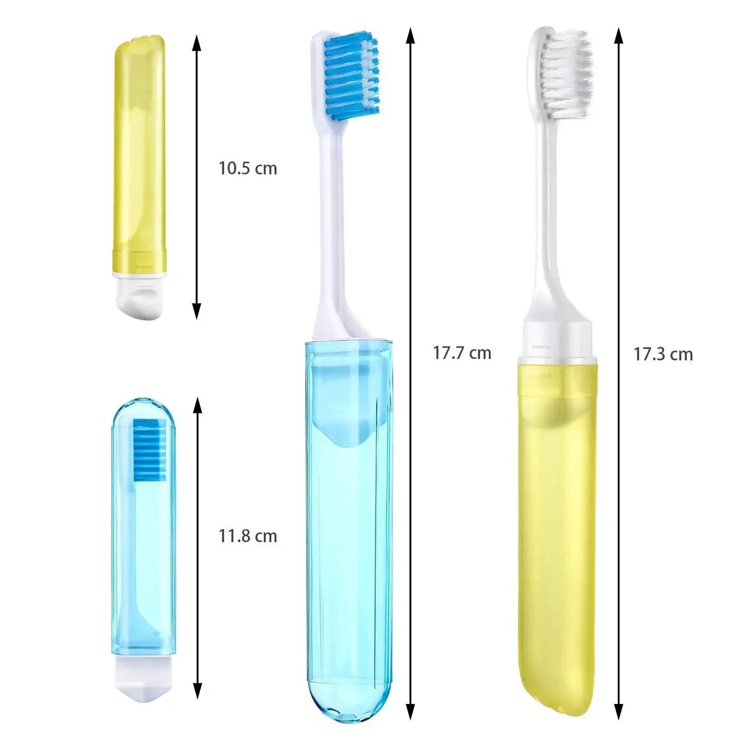Folding Travel Toothbrush | Compact Soft Toothbrush for On-the-Go Smiles 😁✨