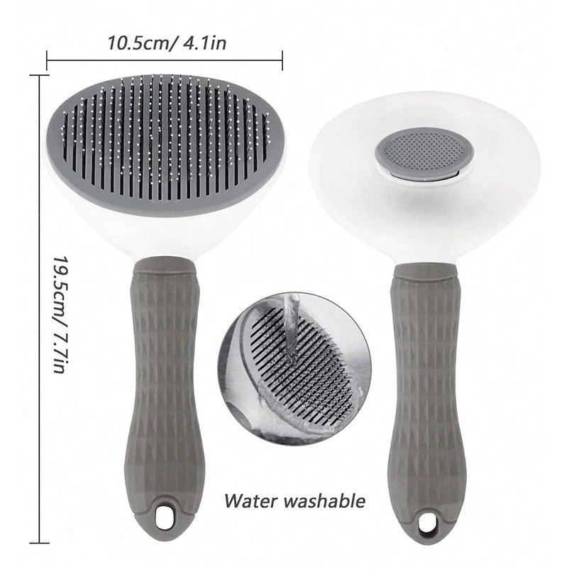 Pet Anti-Slip Grooming Brush & Hair Removal Comb | Cats & Small Pets