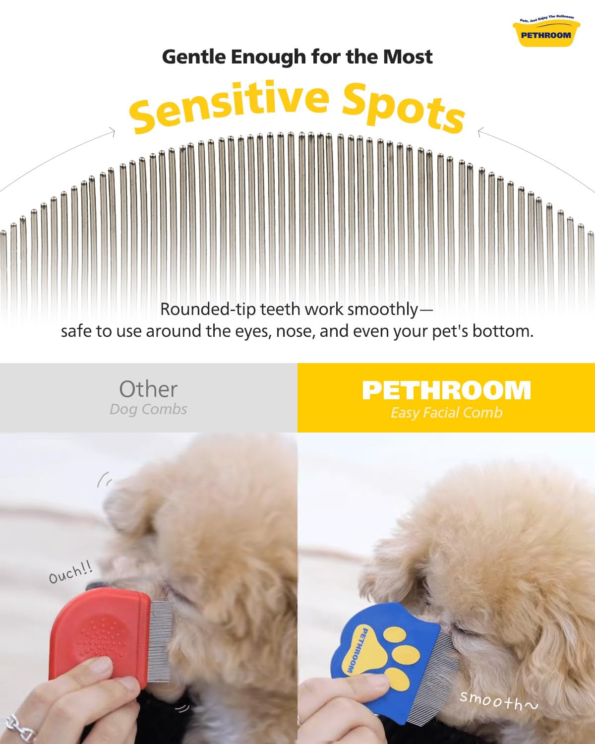 🐾Pet Eye Cleaning Brush | Gentle Tear Stain Remover for Dogs & Cats✨