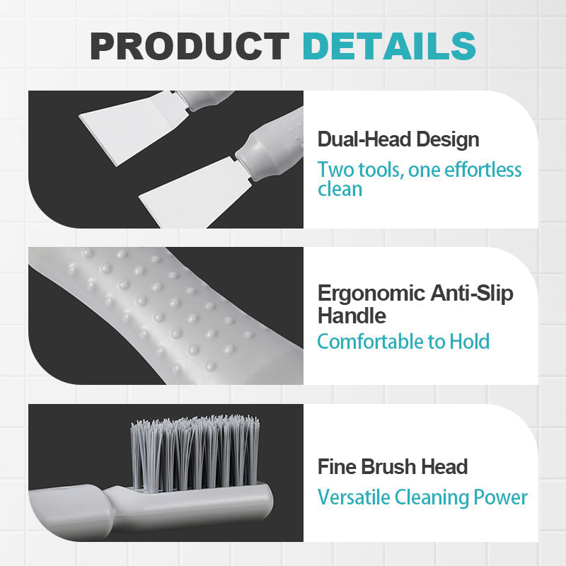 🧼2-In-1 Cleaning Brush With Scraper | Multi-Functional Gap & Corner Cleaning Tool✨