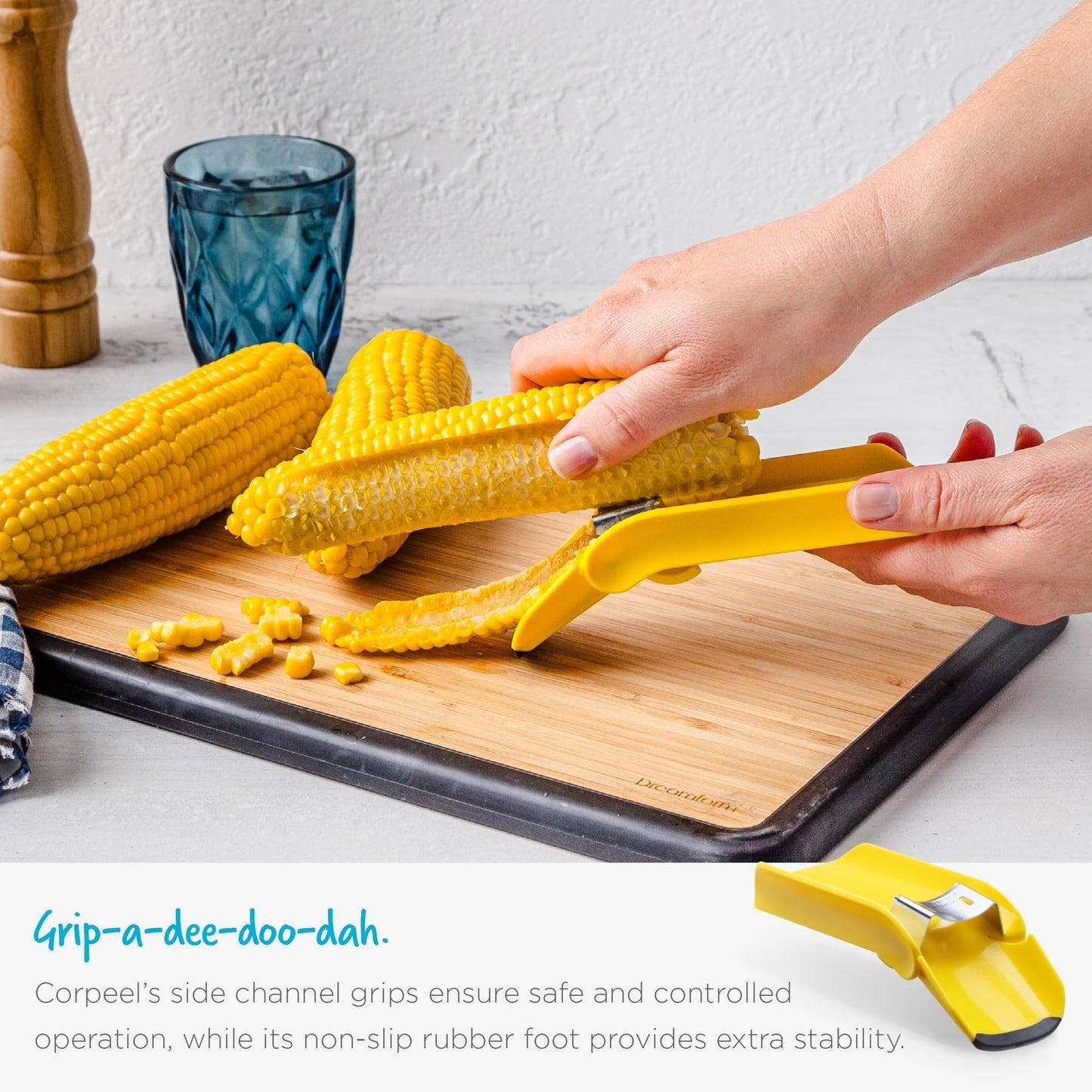 🌽Stainless Steel Corn Peeler & Kernel Remover | Quick Corn Stripper Kitchen Tool✨