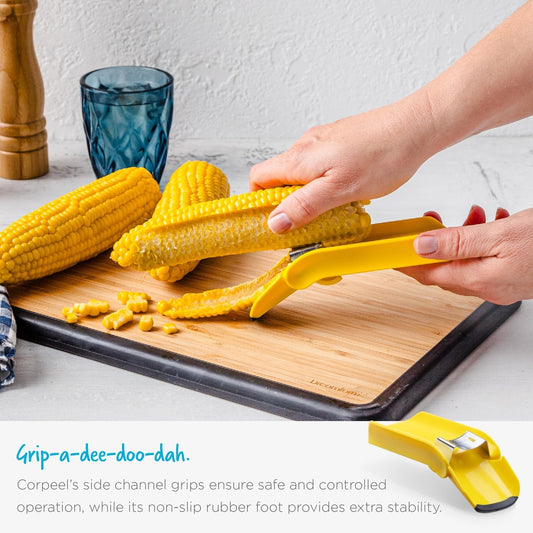 🌽Stainless Steel Corn Peeler & Kernel Remover | Quick Corn Stripper Kitchen Tool✨