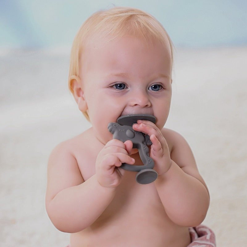 2-in-1 Koala Baby Teether & Training Toothbrush 🍼 | BPA-Free Silicone Teething Toy for Infants