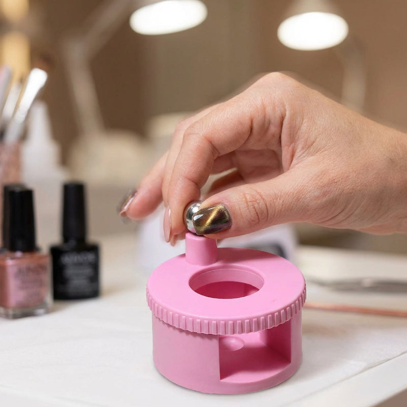 360° Rotating Cat Eye Nail Magnet Tool – Professional Magnetic Nail Art Effect Creator