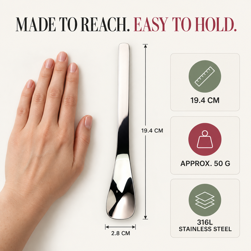 ✨ Buy 1 Get 1 Free! – Elegant Long Handle Stainless Steel Dessert Spoons 🥄