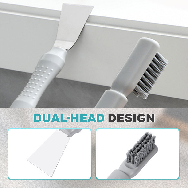 🧼2-In-1 Cleaning Brush With Scraper | Multi-Functional Gap & Corner Cleaning Tool✨