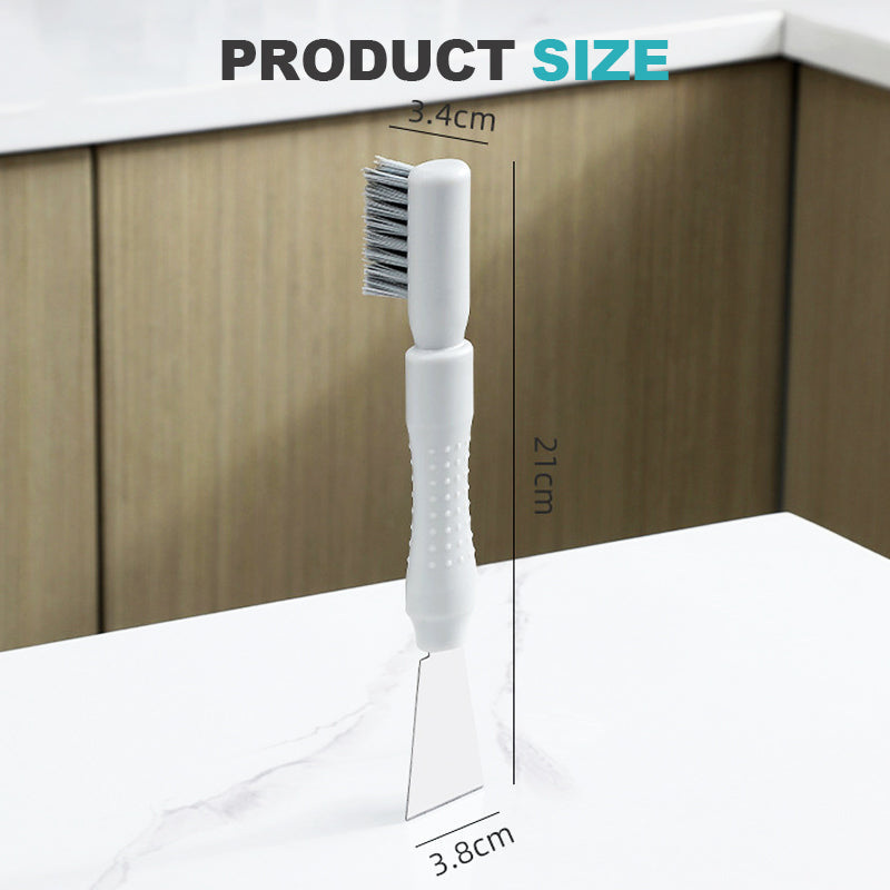 🧼2-In-1 Cleaning Brush With Scraper | Multi-Functional Gap & Corner Cleaning Tool✨