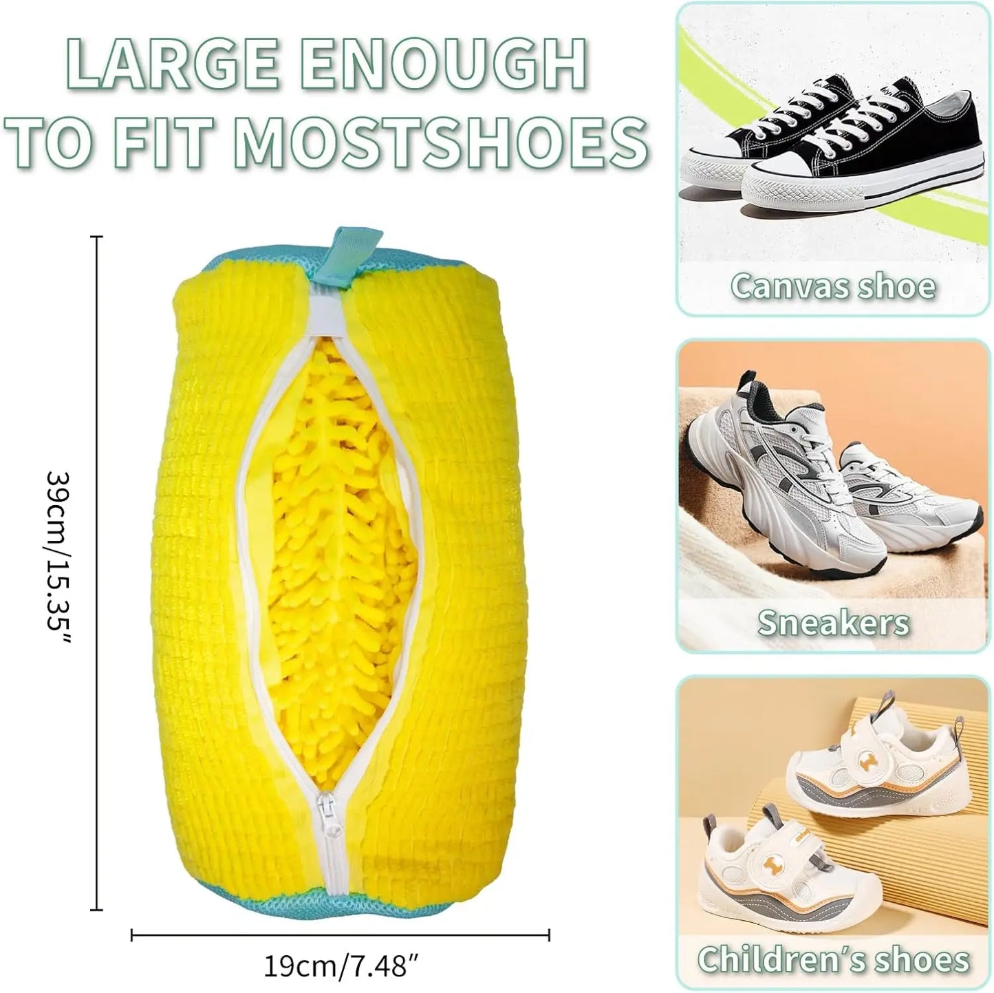 Shoe Washing Machine Bag Deep Cleaning Laundry shoe cleaning bag Reusable shoe bag