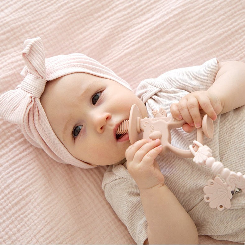 2-in-1 Koala Baby Teether & Training Toothbrush 🍼 | BPA-Free Silicone Teething Toy for Infants