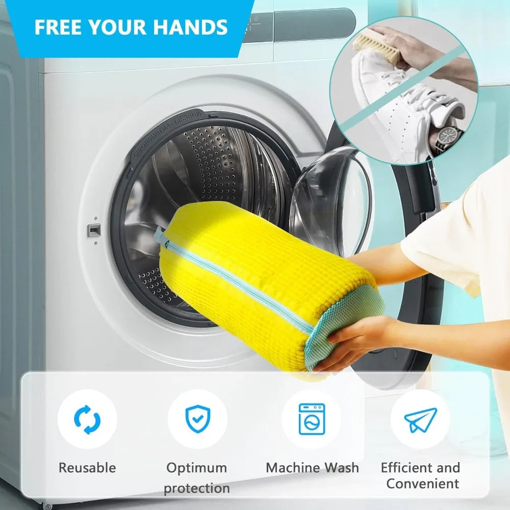 Shoe Washing Machine Bag Deep Cleaning Laundry shoe cleaning bag Reusable shoe bag