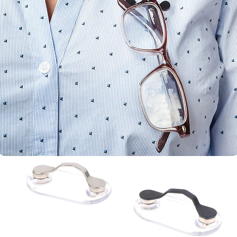👓Magnetic Eyeglass Holder Clip | Multi-Function Clothes Clip for Glasses, Earphones & ID Badge✨