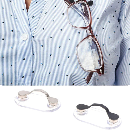 👓Magnetic Eyeglass Holder Clip | Multi-Function Clothes Clip for Glasses, Earphones & ID Badge✨