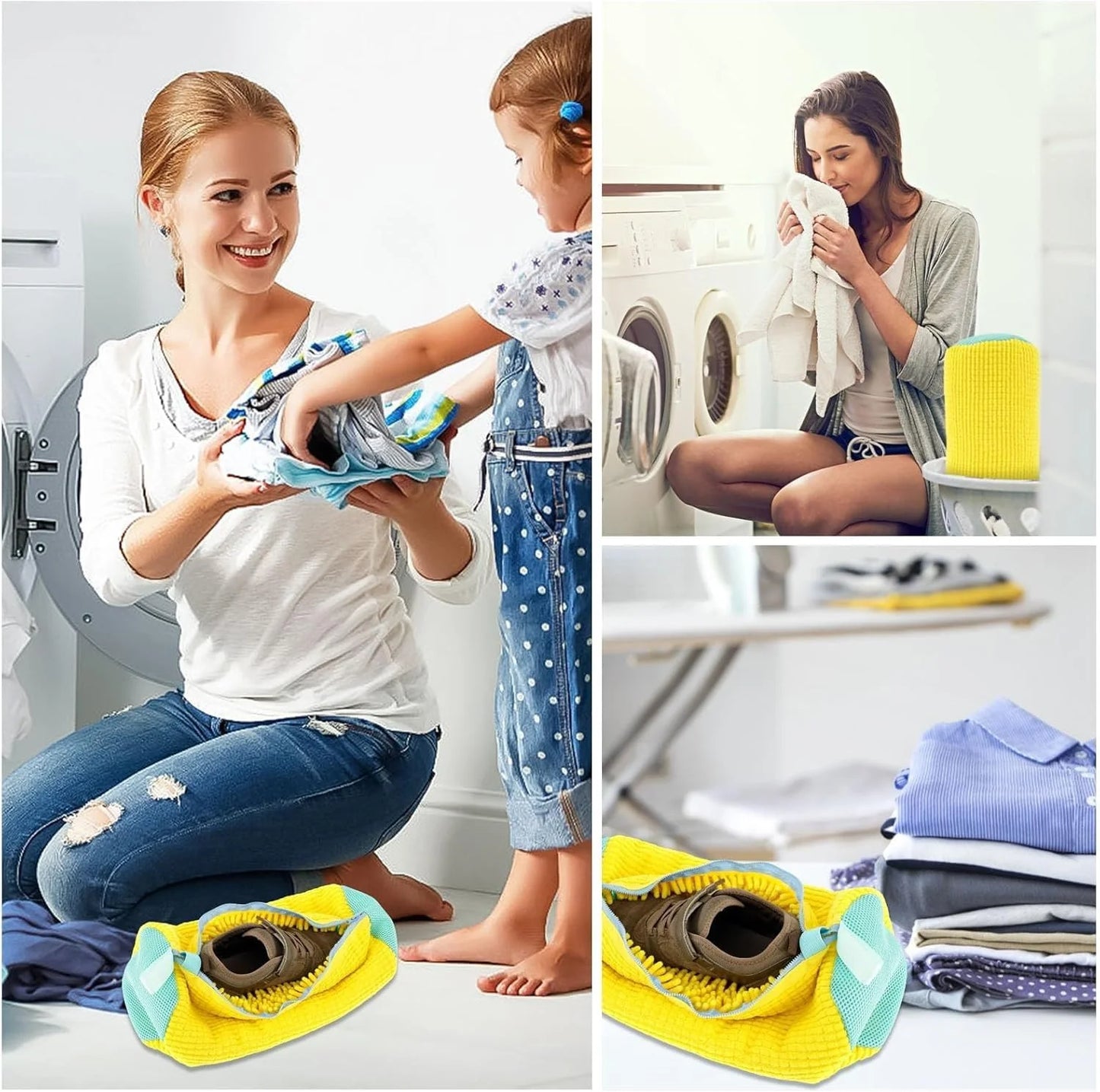 Shoe Washing Machine Bag Deep Cleaning Laundry shoe cleaning bag Reusable shoe bag