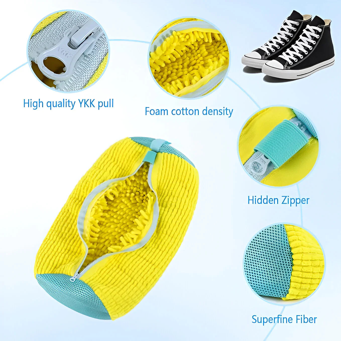Shoe Washing Machine Bag Deep Cleaning Laundry shoe cleaning bag Reusable shoe bag